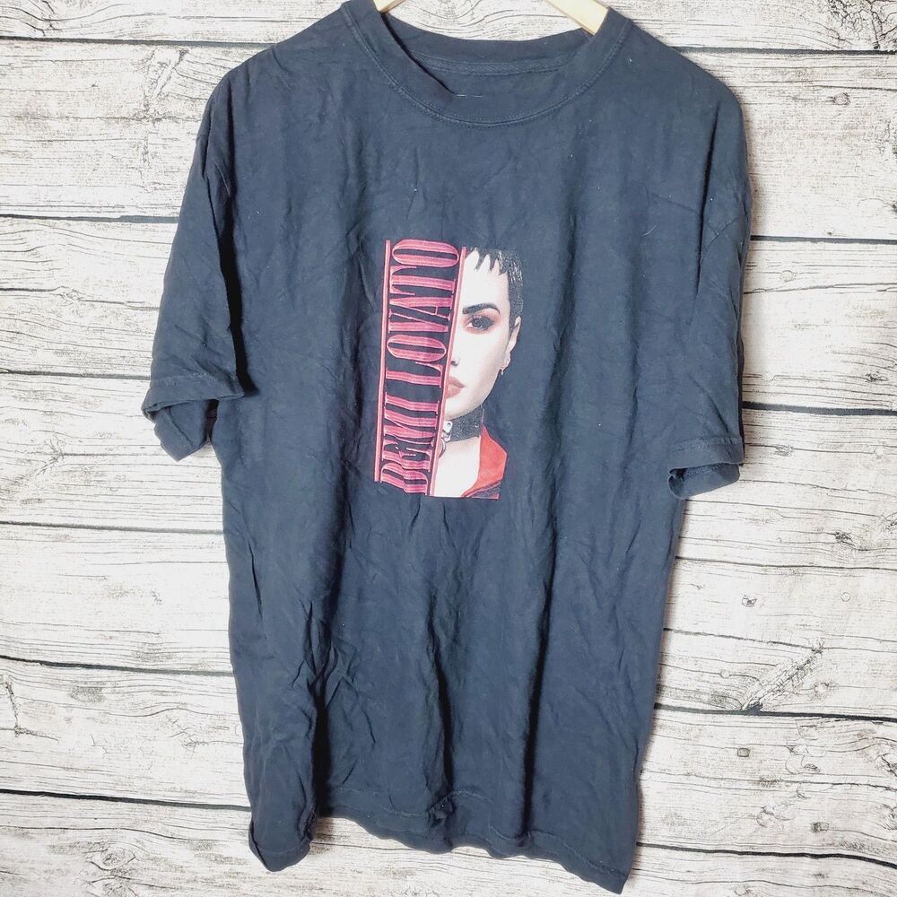 Junior's Demi Lovato Holy Fvck 2022 Tour Concert Shirt Sz Large